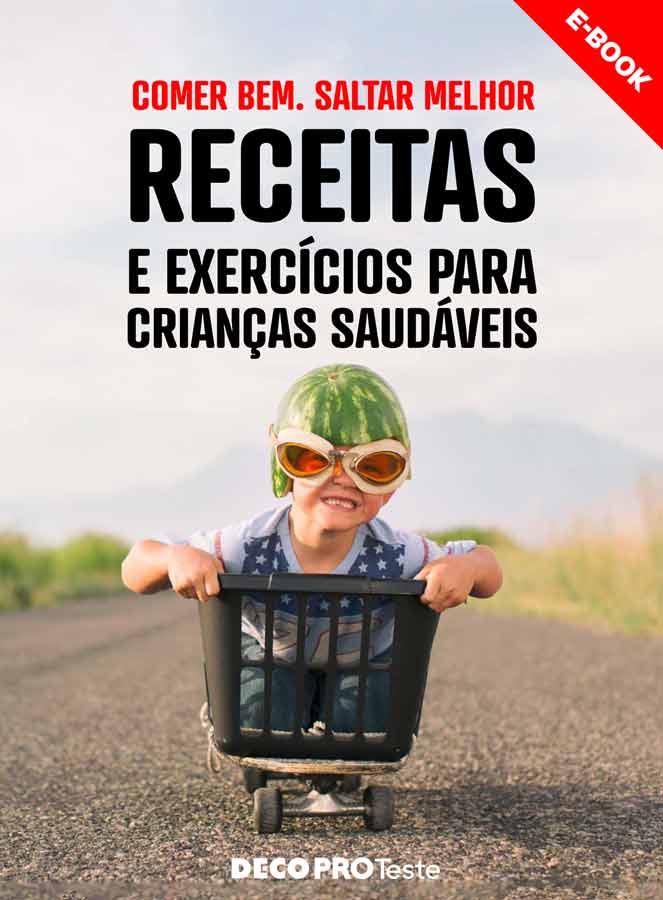 Capa ebook Receitas e Exercícios para Crianças Saudáveis